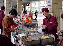 Buying Food at the Train  Station