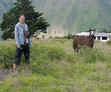 Lilia in the Andes Mountains